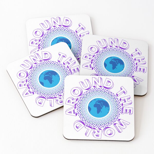 Item preview, Around the world (Purple) designed and sold by 24annie24.
