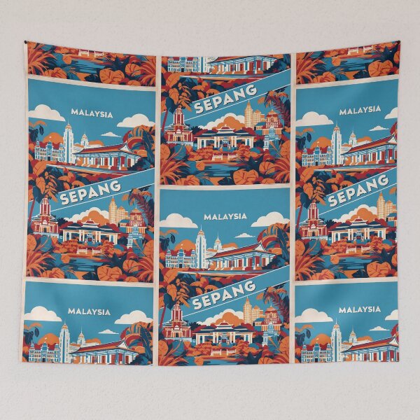 Item preview, Sepang Hill Malaysia Vintage Travel Tourism designed and sold by TravelersGems.