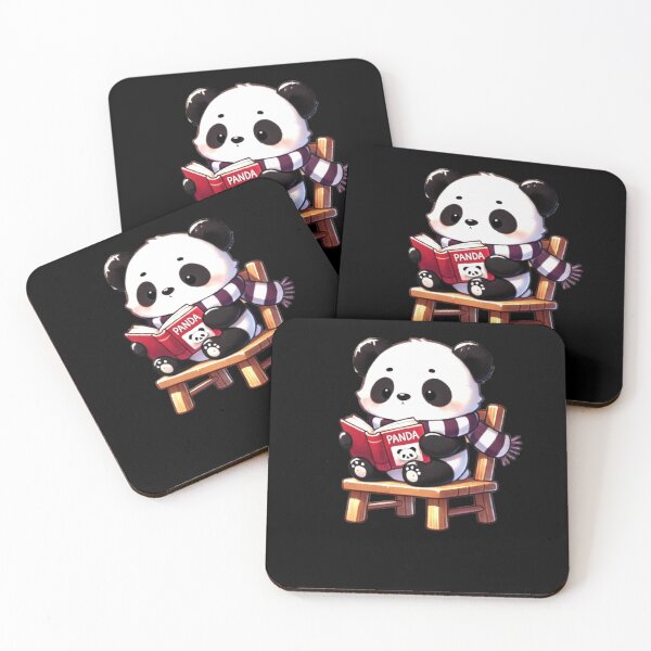 Item preview, All the Cool Kids are Reading, Book Panda Lovers  designed and sold by Creat-Des.