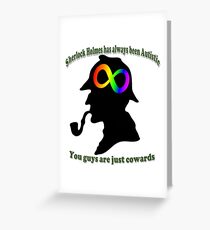 autistic sherlock Greeting Card