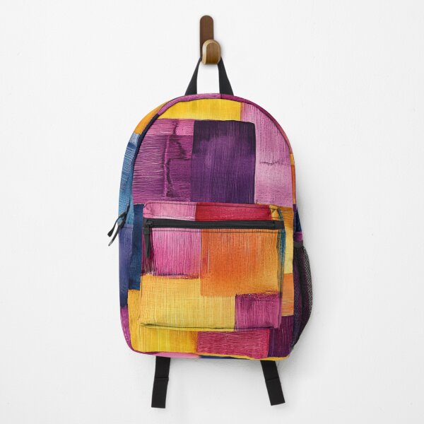 Aperçu de l'œuvre Explosion de couleurs abstraites dans un look coup de pinceau créée et vendue par MindKunst.