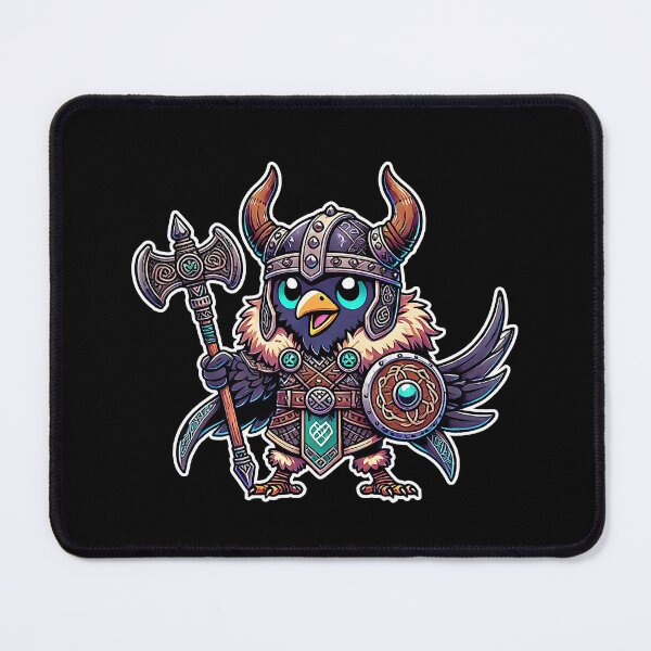 Item preview, Fun and Imposing Kawaii Viking Crow designed and sold by lAnJefurtifeu.
