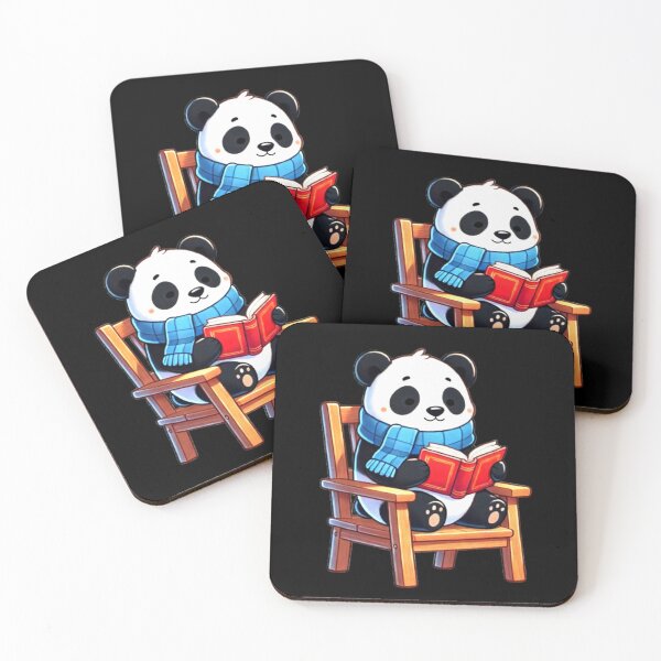 Item preview, All the Cool Kids are Reading, Book Panda Lovers  designed and sold by Creat-Des.