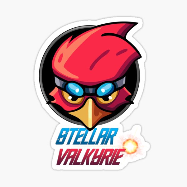 Stellar Valkrie Bird + Logo Sticker