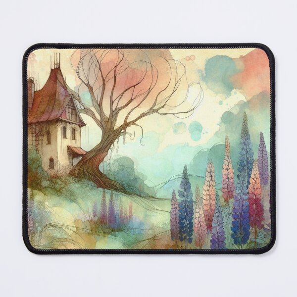 Item preview, Whimsical Cottage by Watercolor designed and sold by Beyondnote-Art.