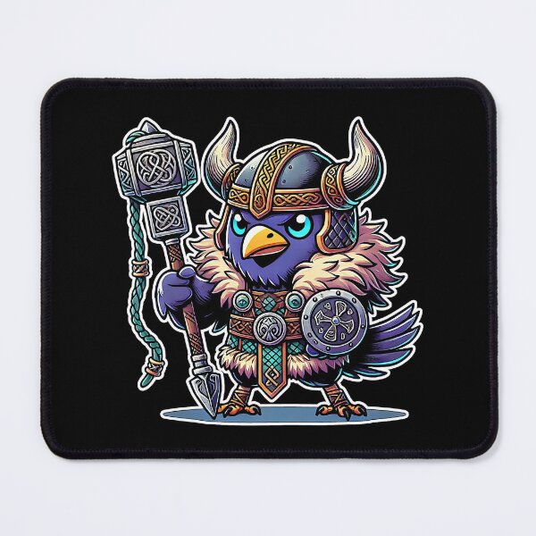 Item preview, Fun and Imposing Kawaii Viking Crow designed and sold by lAnJefurtifeu.