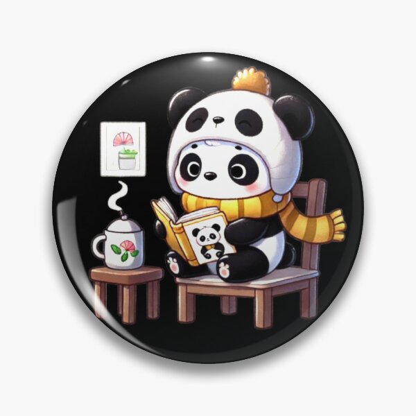 Item preview, All the Cool Kids are Reading, Book Panda Lovers  designed and sold by Creat-Des.
