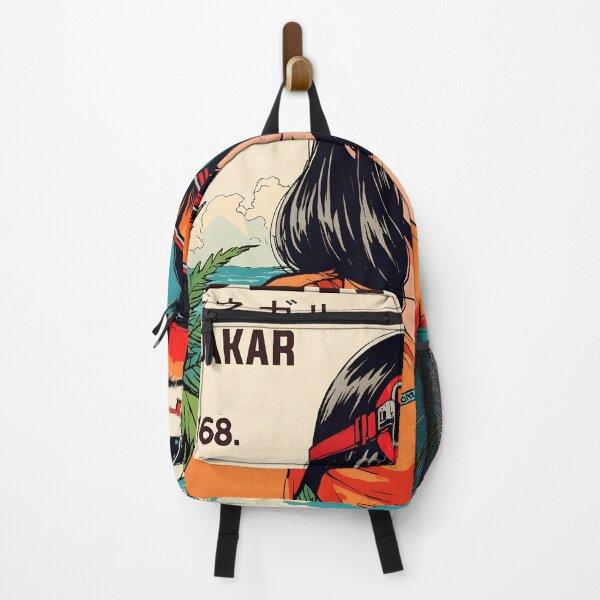 Item preview, Dakar Senegal Retro Anime Girl 80s Vintage Travel designed and sold by Retro-Anime9.