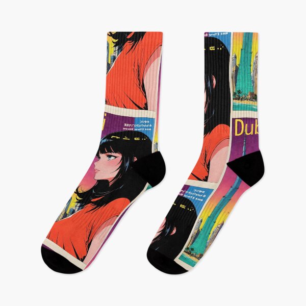 Item preview, Dubai United Arab Emirates Retro Anime Girl 80s Vintage Travel designed and sold by Retro-Anime9.