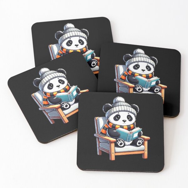 Item preview, All the Cool Kids are Reading, Book Panda Lovers  designed and sold by Creat-Des.