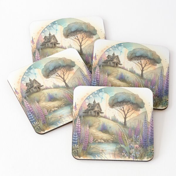 Item preview, Whimsical Cottage by Watercolor designed and sold by Beyondnote-Art.