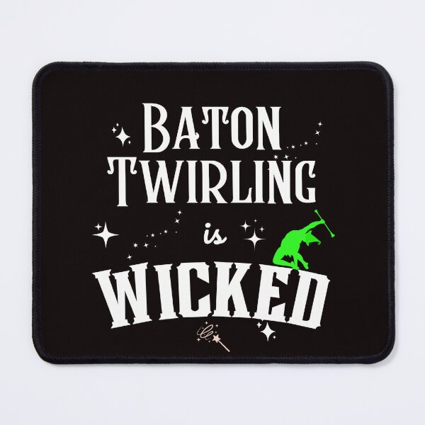 Item preview, Baton Twirling is Wicked! | Baton Twirling Design | Green White Witchy Baton designed and sold by Peppermintmama.