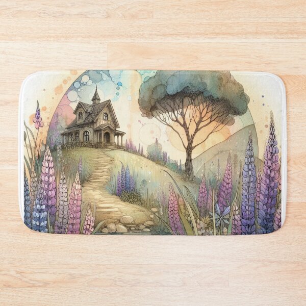 Item preview, Whimsical Cottage by Watercolor designed and sold by Beyondnote-Art.