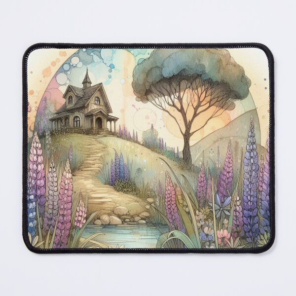 Item preview, Whimsical Cottage by Watercolor designed and sold by Beyondnote-Art.