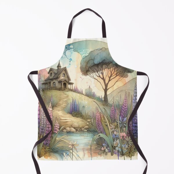 Item preview, Whimsical Cottage by Watercolor designed and sold by Beyondnote-Art.