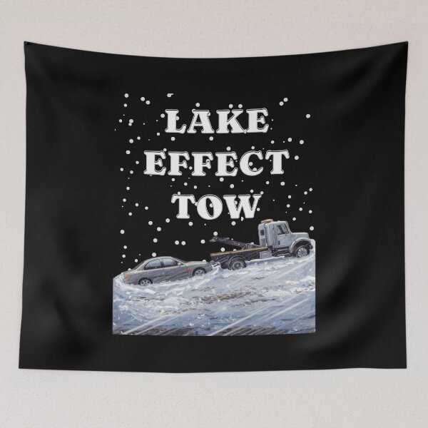 Item preview, Lake Effect Tow - Towing Truck In Snow designed and sold by signshirtz.