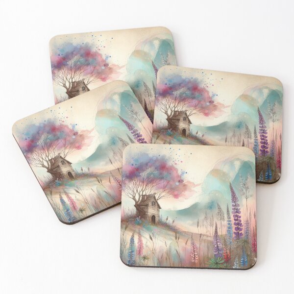 Item preview, Whimsical Cottage by Watercolor designed and sold by Beyondnote-Art.