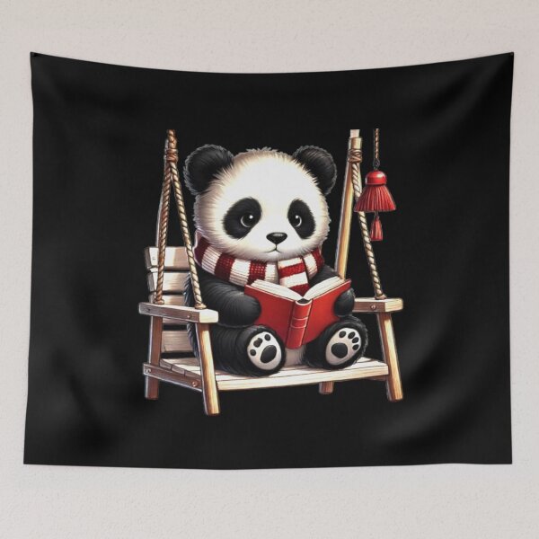 Item preview, All the Cool Kids are Reading, Book Panda Lovers  designed and sold by Creat-Des.