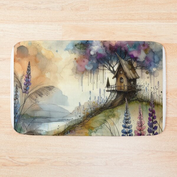 Item preview, Whimsical Cottage by Watercolor designed and sold by Beyondnote-Art.