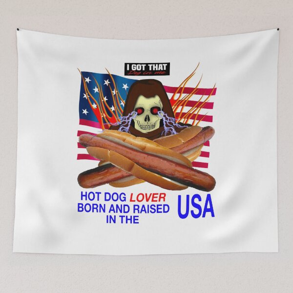 Item preview, Hot Dog Lover Born And Raised In The USA designed and sold by blueversion.