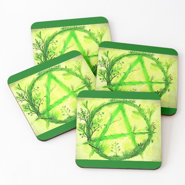 Item preview, Eco Green Anarchy Art Print - Richardo Freeman designed and sold by Earth Nature Creations.