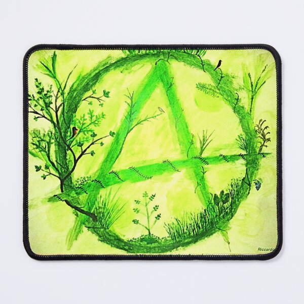 Item preview, Eco Green Anarchy Art Print - Richardo Freeman designed and sold by Earth Nature Creations.