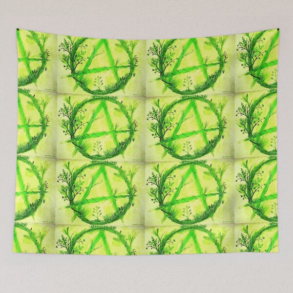 Item preview, Eco Green Anarchy Art Print - Richardo Freeman designed and sold by Earth Nature Creations.