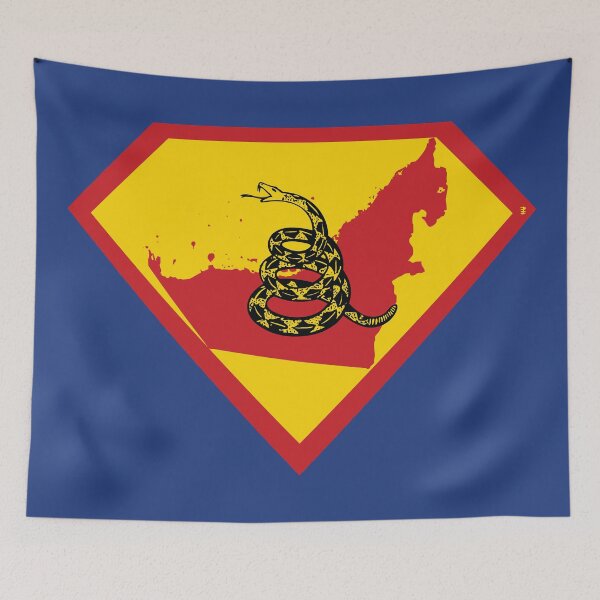 Item preview, UNITED ARAB EMIRATES  - Freedom Is The Superpower - Gadsden Snake Flag - Dont Tread On Me SUPERHERO design designed and sold by pelagio.