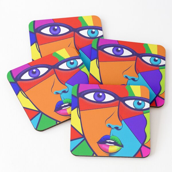 Item preview, Pop art face 001 designed and sold by DJVYEATES.
