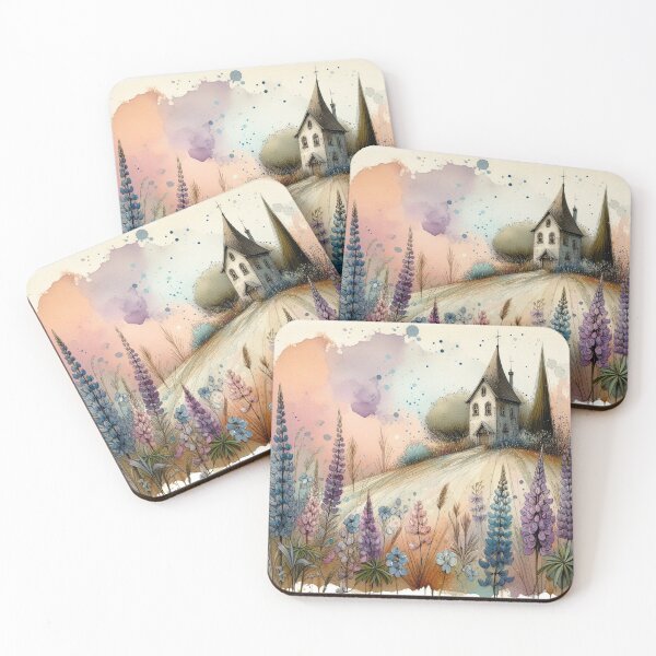 Item preview, Whimsical Cottage by Watercolor designed and sold by Beyondnote-Art.