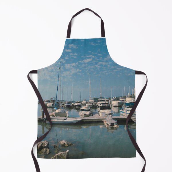 Item preview, Vintage-Inspired Sailboats at a Lake Michigan Marina designed and sold by CountyKent.