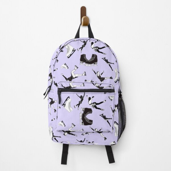 Item preview, Figure Skating Female Silhouettes on Pastel Purple Background designed and sold by Purposely Designed.