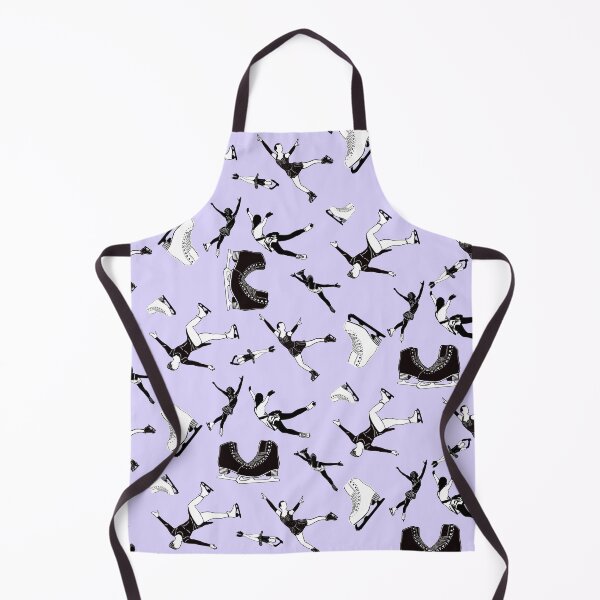Item preview, Figure Skating Female Silhouettes on Pastel Purple Background designed and sold by PD-Skating.