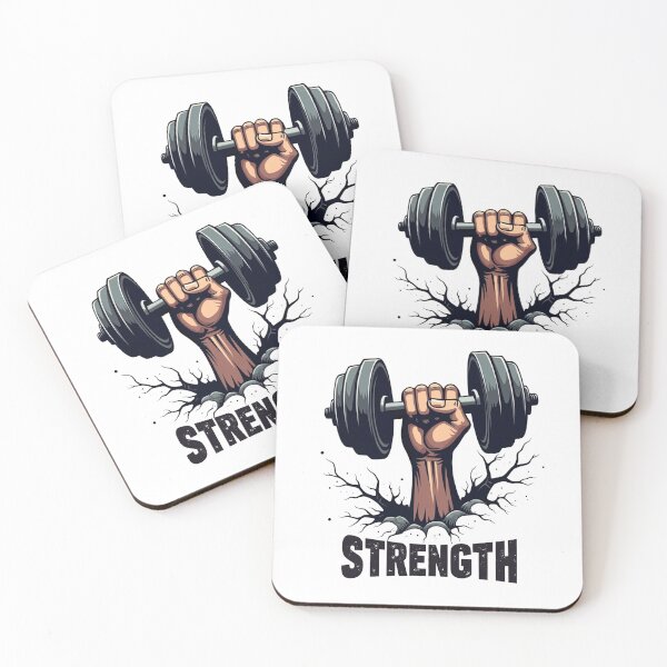 Item preview, Dumbbell lifted by a strong arm designed and sold by JonelleTshirts.