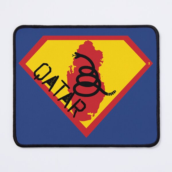 Item preview, QATAR Spell Out - Freedom Is The Superpower - Modern Gadsden Snake Flag - Dont Tread On Me SUPERHERO design designed and sold by pelagio.