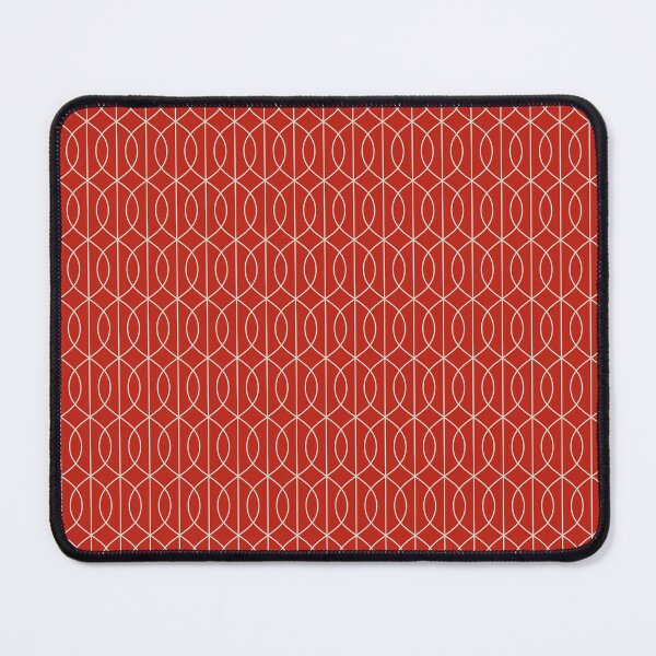 Item preview, Art Deco Pattern 10 - Off-White on Persian Red designed and sold by elektronen.