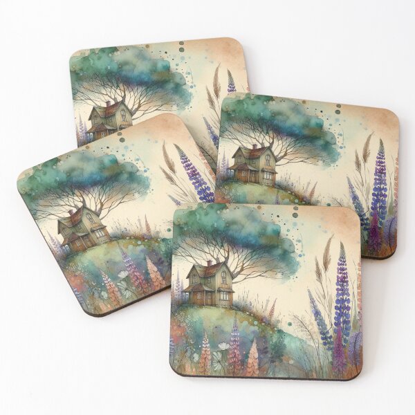Item preview, Whimsical Cottage by Watercolor designed and sold by Beyondnote-Art.