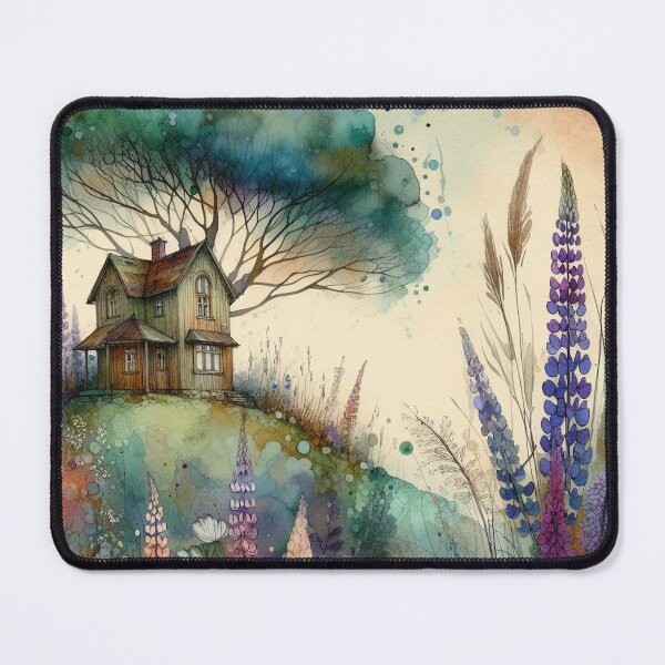 Item preview, Whimsical Cottage by Watercolor designed and sold by Beyondnote-Art.