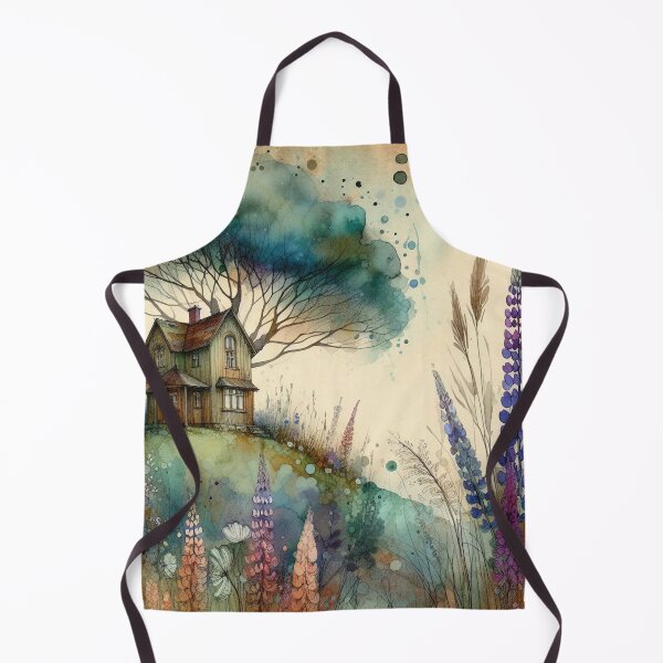 Item preview, Whimsical Cottage by Watercolor designed and sold by Beyondnote-Art.