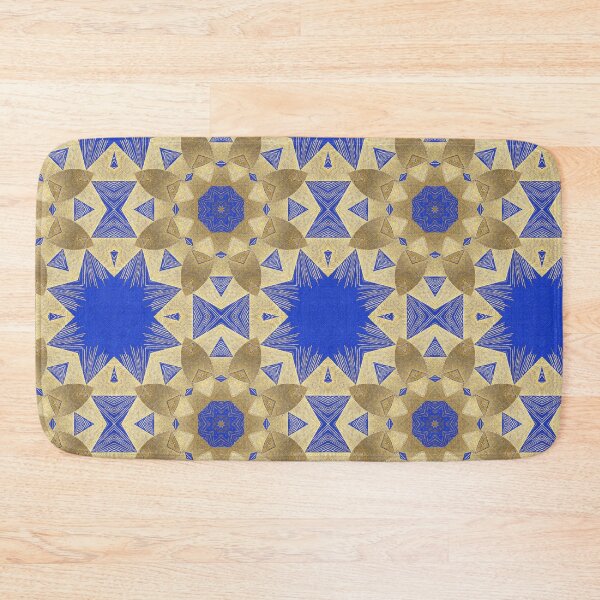 Item preview, Royal Blue And Gold Fun Abstract Patterns designed and sold by violet-hope.