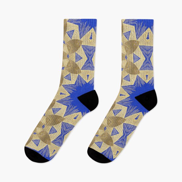 Item preview, Royal Blue And Gold Fun Abstract Patterns designed and sold by violet-hope.