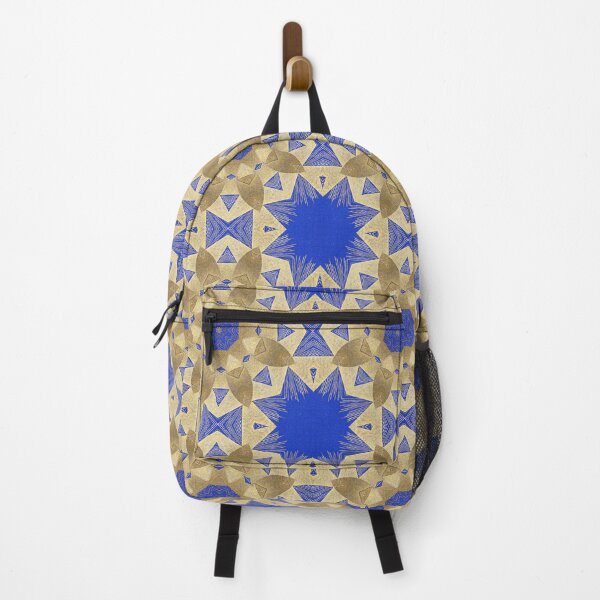 Item preview, Royal Blue And Gold Fun Abstract Patterns designed and sold by violet-hope.