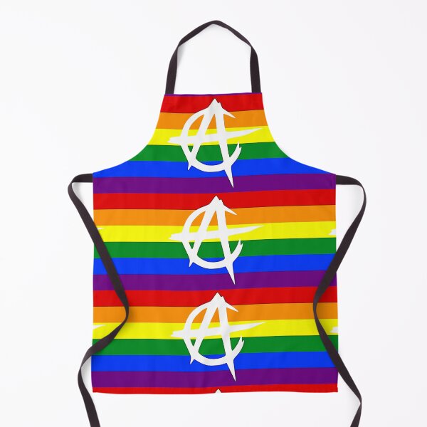 Item preview, Anarchy Rainbow Pride Flag- pride designed and sold by Earth Nature Creations.