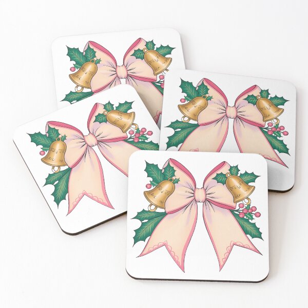 Item preview, Christmas Bell & Holly Bow – Festive Holiday Gift Topper designed and sold by LoliDesignShop.