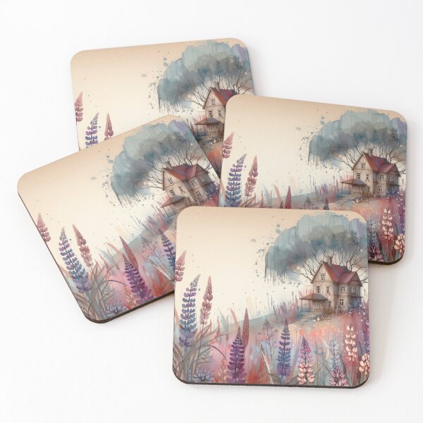 Item preview, Whimsical Cottage by Watercolor designed and sold by Beyondnote-Art.