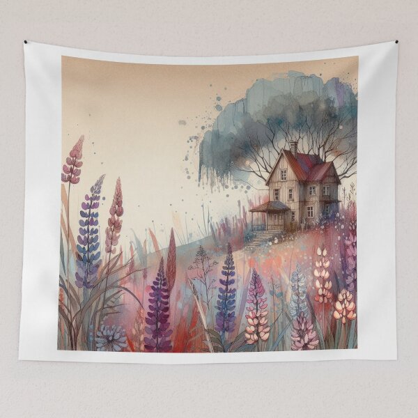 Item preview, Whimsical Cottage by Watercolor designed and sold by Beyondnote-Art.