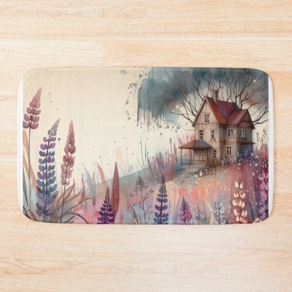 Item preview, Whimsical Cottage by Watercolor designed and sold by Beyondnote-Art.