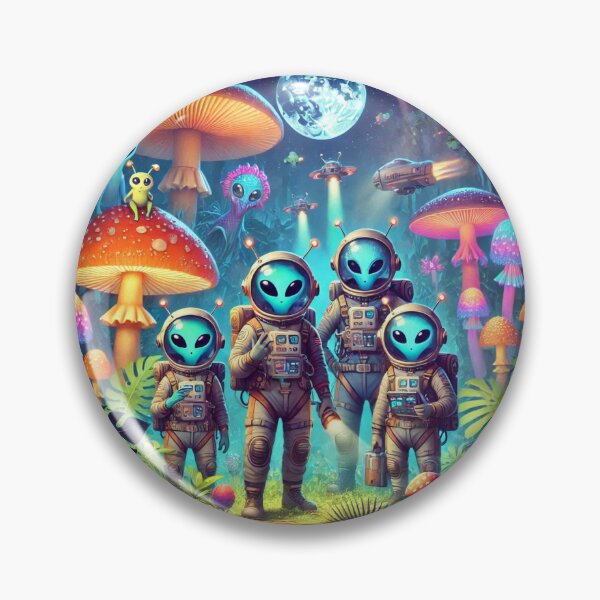 Item preview, Alien Astronauts Exploring a New Earth designed and sold by WyckedLynn.
