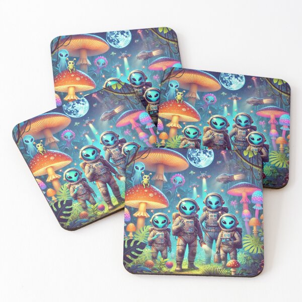 Item preview, Alien Astronauts Exploring a New Earth designed and sold by WyckedLynn.