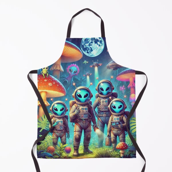 Item preview, Alien Astronauts Exploring a New Earth designed and sold by WyckedLynn.